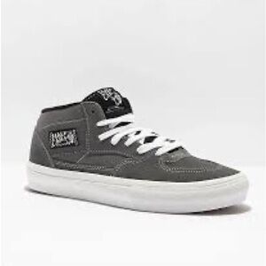 VANS Skate Shoes Men 8 Grey/White Half Cab Classic High Hi-Top Sneaker Runner